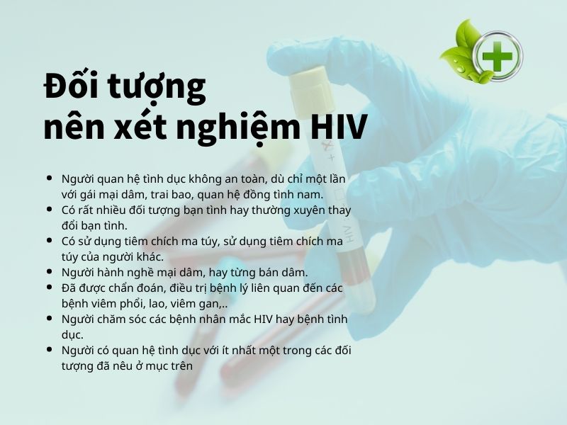 doi tuong nen xet nghiem hiv